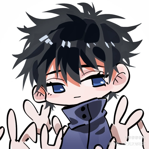 惠_咒术回战伏黑惠q版同人绘画作品