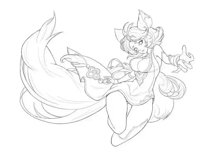 九尾狐妲己怎么简笔画 九尾狐狸怎么画简笔画