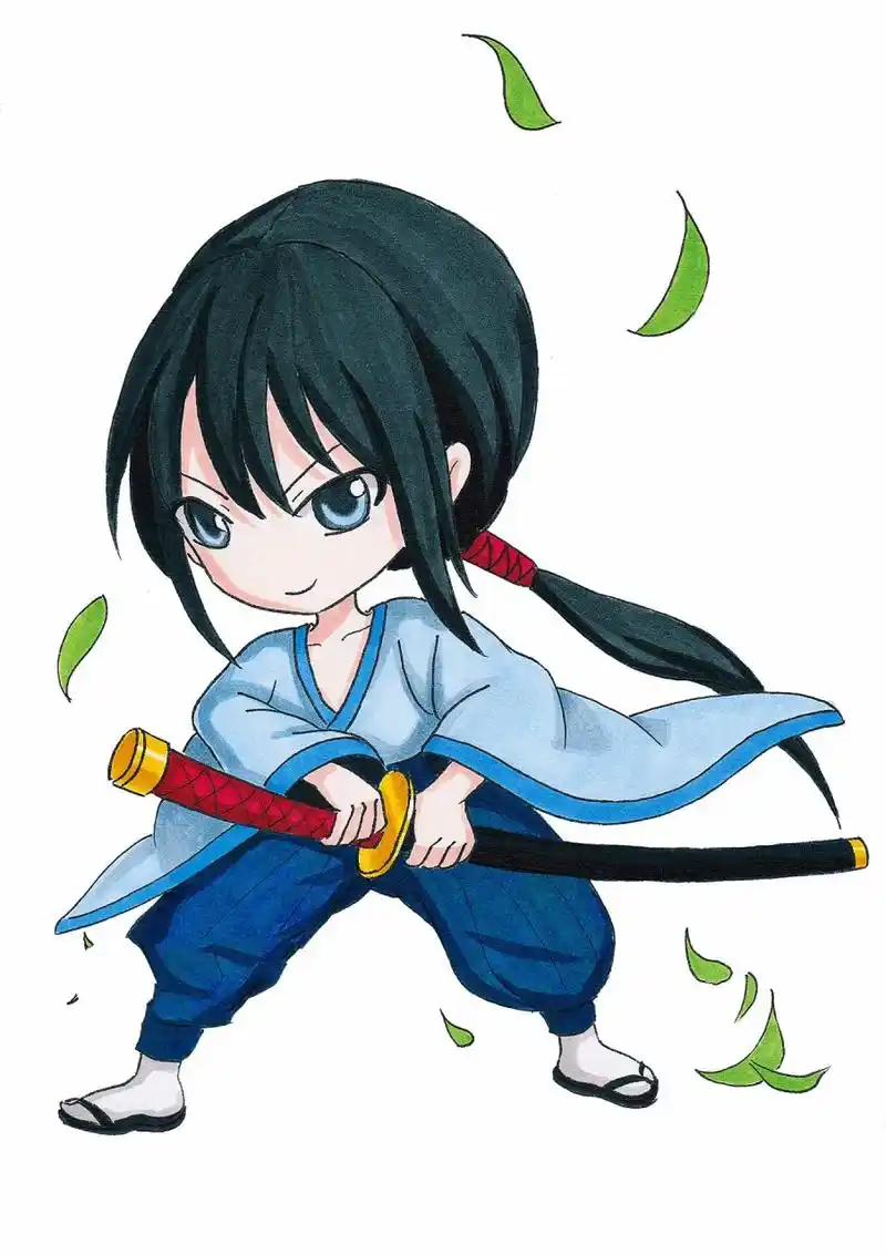 q版漫画人物|男生武侠篇——武士刀 适合漫画初级学习