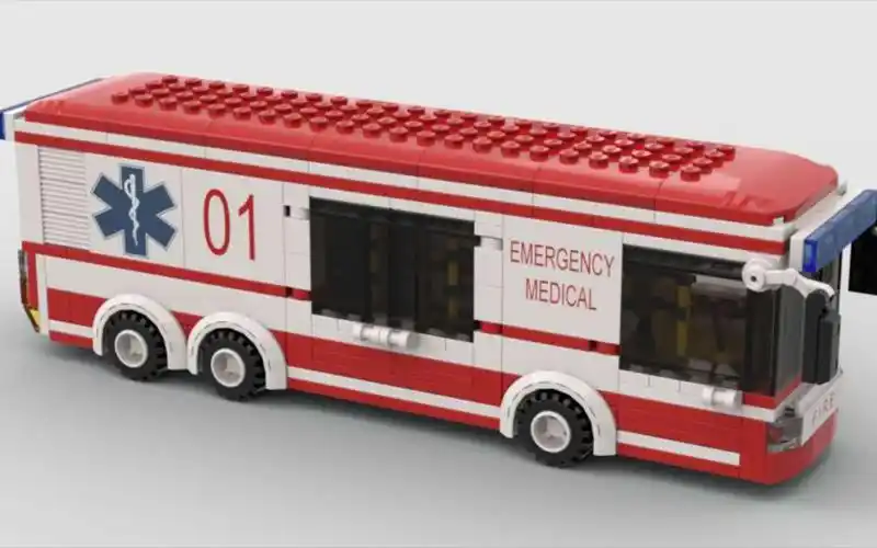 【乐高moc】医疗巴士