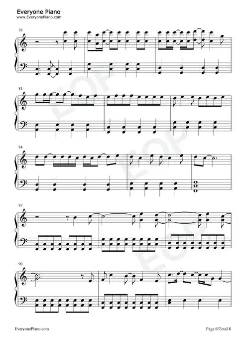 all too well钢琴谱-taylor swift6