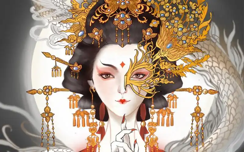 小白临摹半面妆