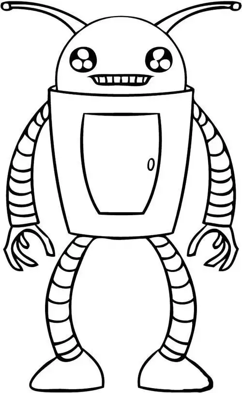 机器人简笔画图片机器人简笔画图片大全儿童简单