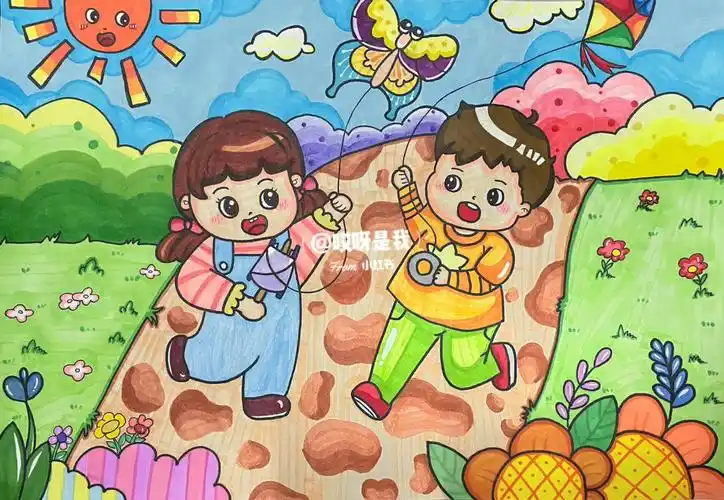 放风筝一起去放风筝吧