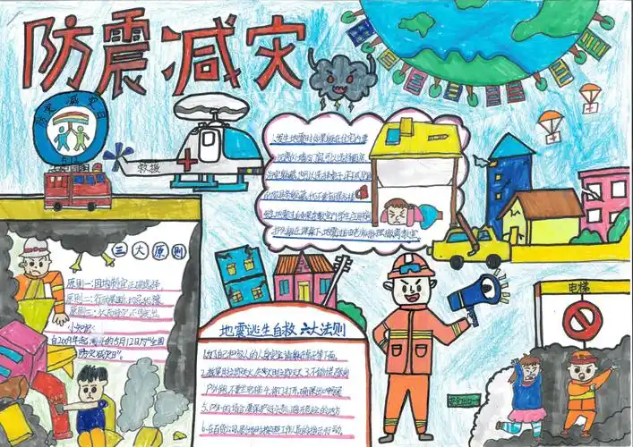 2023年全市小学生防震减灾手抄报大赛参赛作品展_菏泽市_科普性_能力