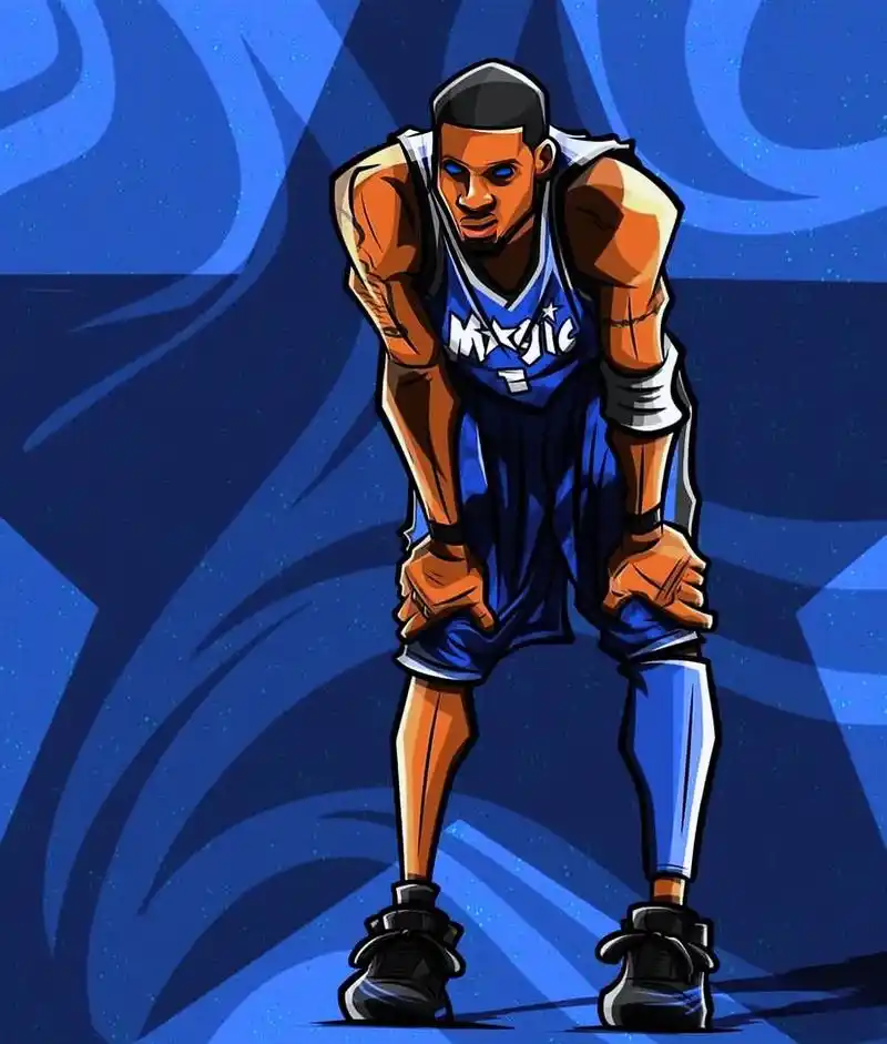 nba球星动漫卡通人物!#最喜欢的nba球星 #插画 #壁纸 - 抖音