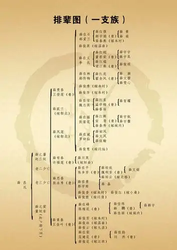 祁县涧法村薛氏家族家谱