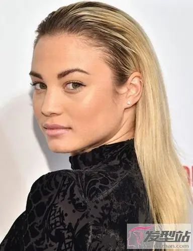 女生长发帅气发型背头造型气场全开