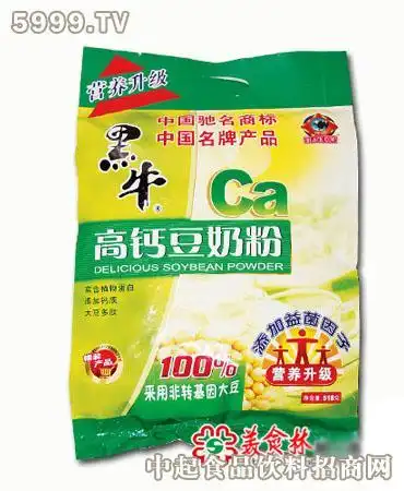 黑牛高钙豆奶粉518g