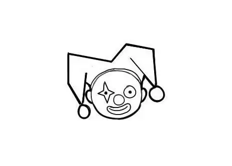 小丑小丑头像画法教程简笔画怎么画步骤教程