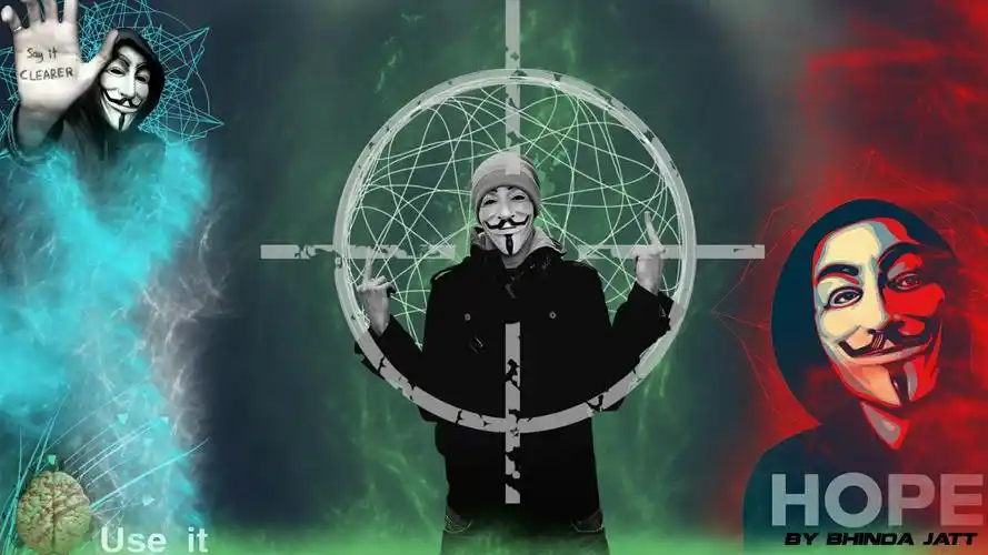 80多张匿名者黑客电脑高清桌面壁纸