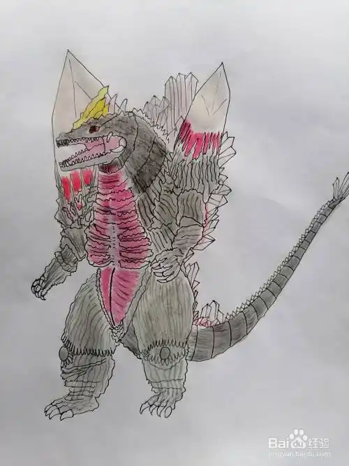 太空哥斯拉怎么画