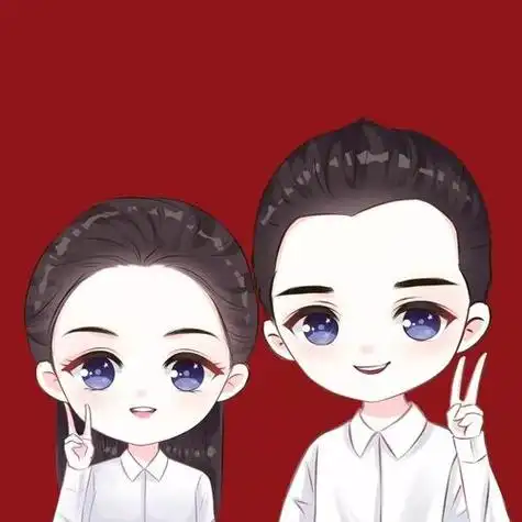 新娘情侣头像一男一女卡通 卡通头像图片大全 -【爱个性】