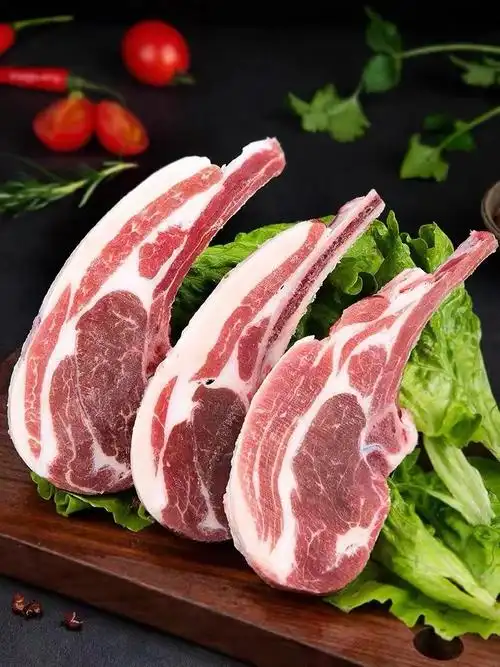 国产战斧羊排3-5斤 新鲜羊排法式小切带骨手抓羊肉批发 五斤装 羊排囎