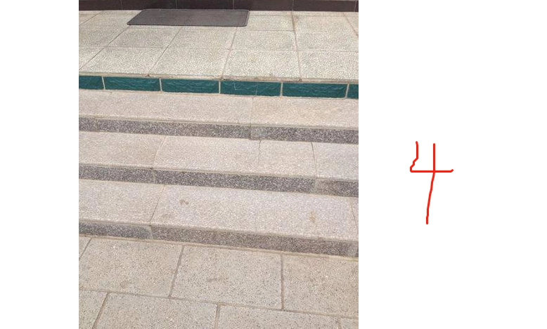 大门台阶三步示意图