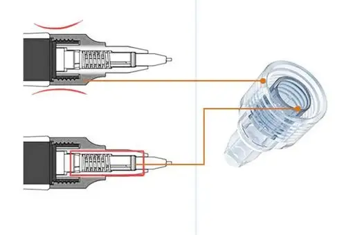 jp普通自动铅笔笔头一般为单层结构,铅芯在笔头内部处于悬空状态.