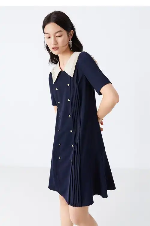 音儿连衣裙风琴通勤女装尚方时尚新款夏季2021连衣裙