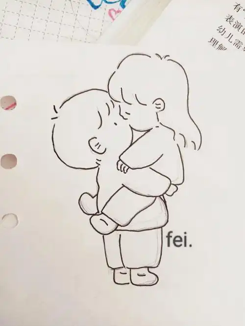 情侣简笔画2