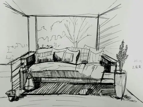 4.6丹尼斯校区学院素描班周日上午班《室内速写》