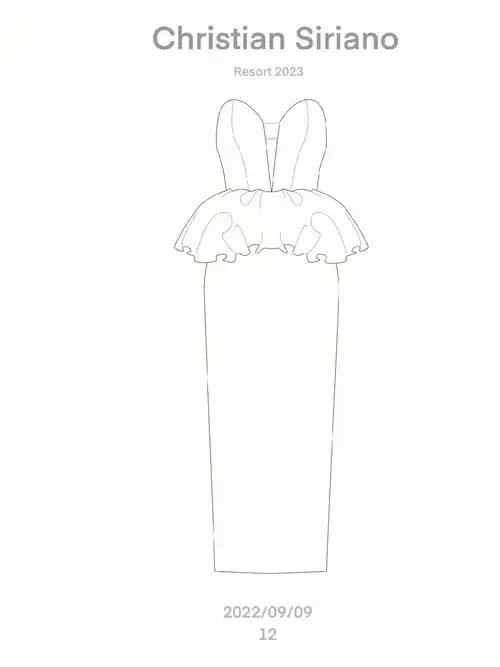 每天一张款式图12晚礼服