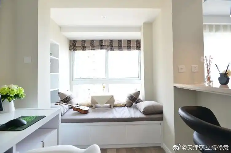 飘窗榻榻米喜欢吗?#天津鹤立装修#天津#装修#天津装饰装修