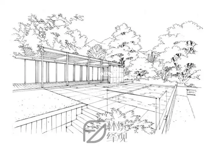 [景观手绘]vip第6天两点透视空间学习与解读