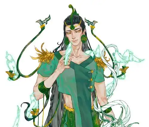 【三星堆青铜神树拟人】 他是生.