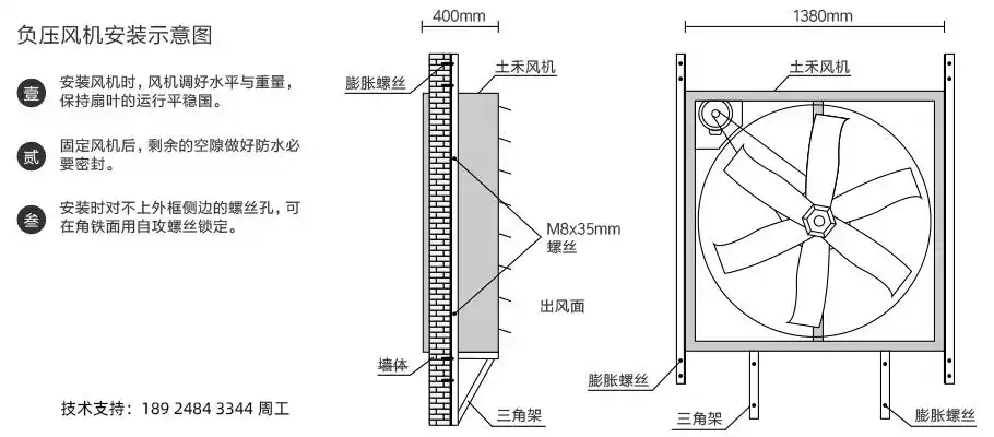 负压风机安装指南