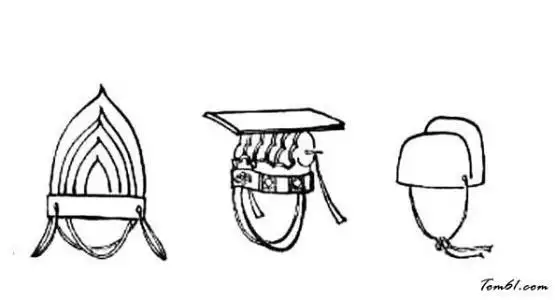 古代官帽简笔画