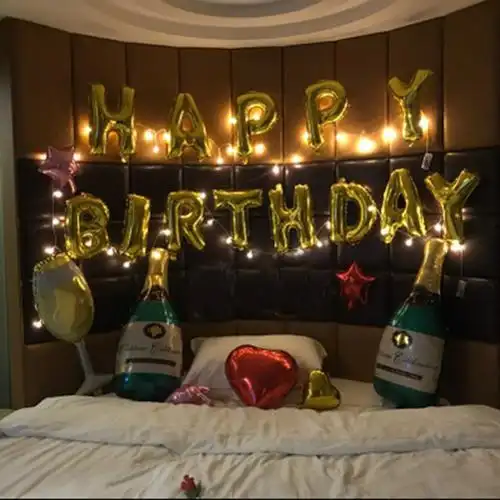 生日气球布置成人少女心男朋友生日酒店ktv卧室装饰浪漫气球套餐