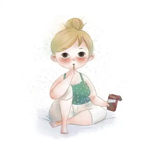 胖女孩 - 震腾腾siyu - 原创作品 - 视觉中国(shijueme)