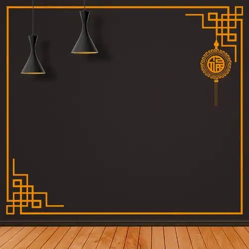 黑金大气淘宝家装节家具促销花纹边框主图_复古中国风_墨鱼部落格