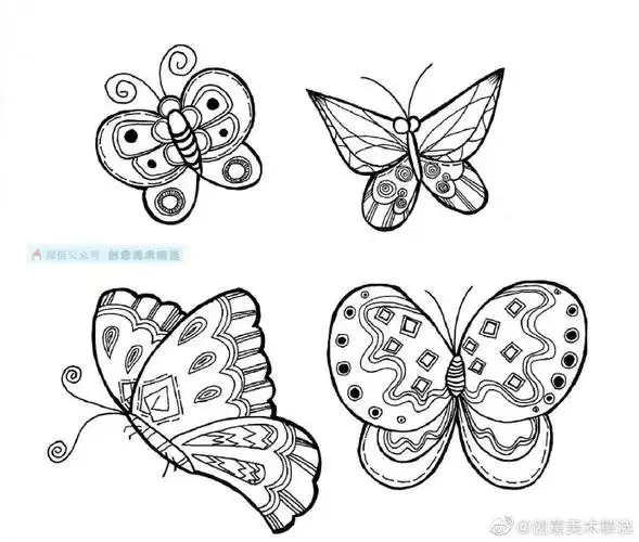 线描##儿童线描画##创意线描##装饰画##黑白装饰画##简笔画##手