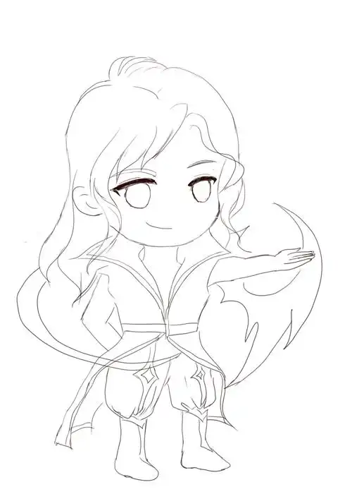 开始学画画第一次撸了一个司马懿