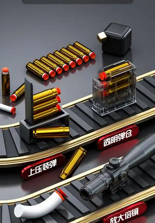 巴雷特软弹枪超大号抛壳狙1击枪awm仿的真玩具抢儿童6-10岁男孩98k枪