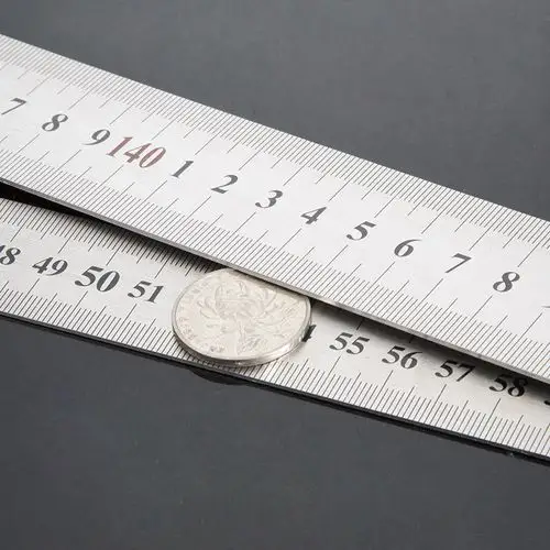 钢尺60cm工具测量绘图直尺不锈钢1米钢板加厚钢直尺
