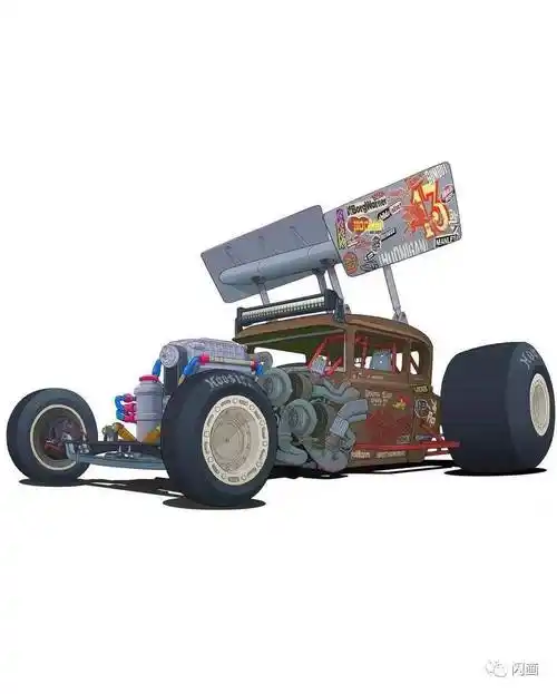 坚持10年终成机械概念汽车设计大神