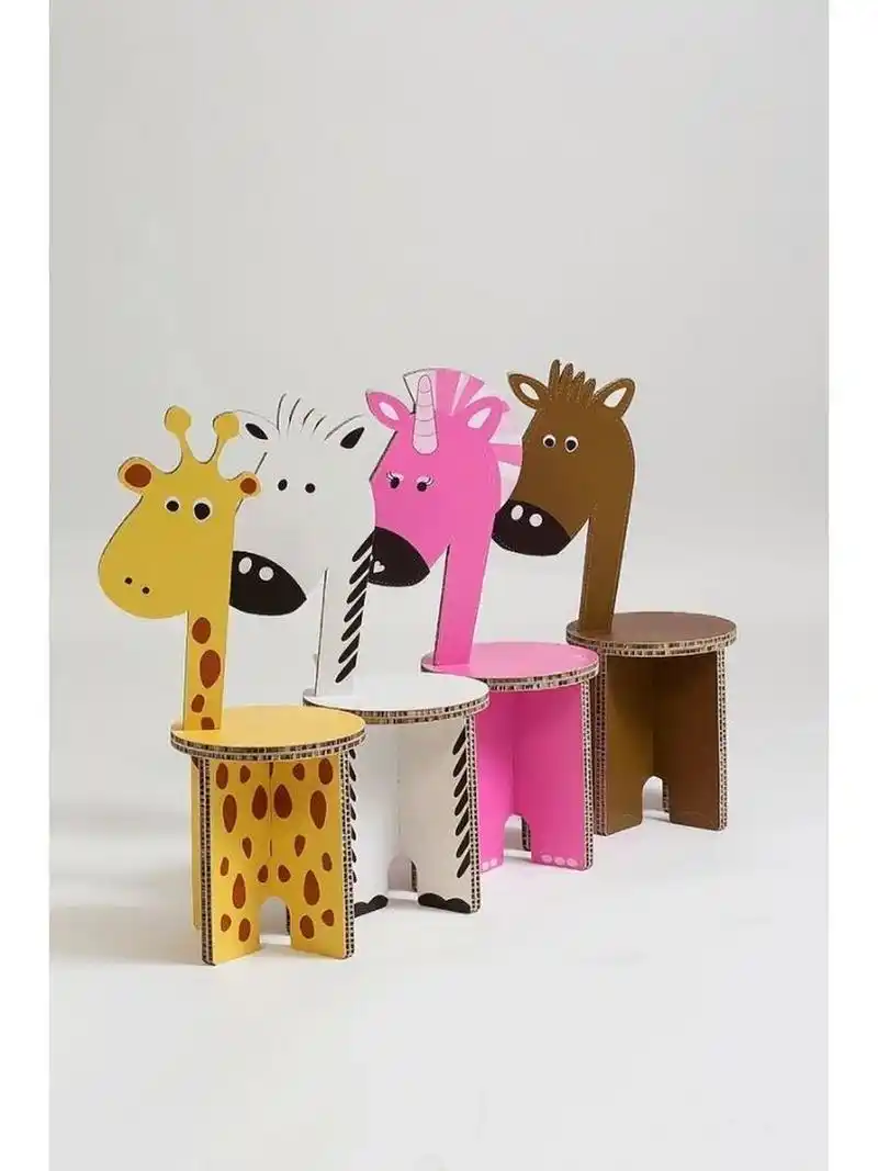 小动物 本期主题我们给大家分享一组在瓦楞纸上就能制作的可爱动物