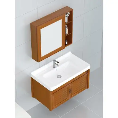 太空铝浴室柜组合洗脸盆简约现代洗漱台卫生间洗手盆卫浴套装面盆