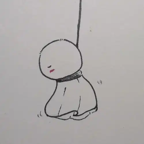 简笔画分享晴天娃娃