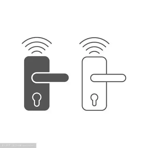 智能家居无线门锁图标智能