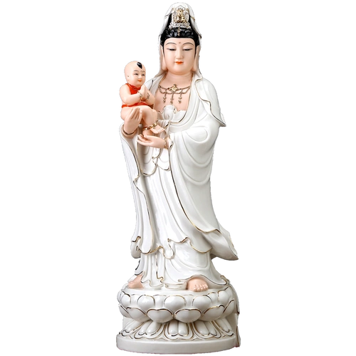 送子观音菩萨像图片观音送子一定是男孩