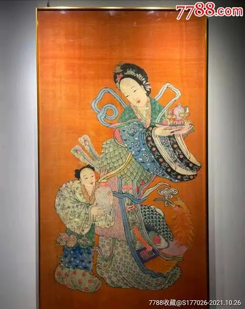 清代缂丝麻姑献寿_苏绣画_康乾顺【7788收藏__收藏热线】