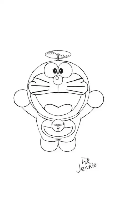 线稿第一幅哆啦a梦转载请告知谢谢