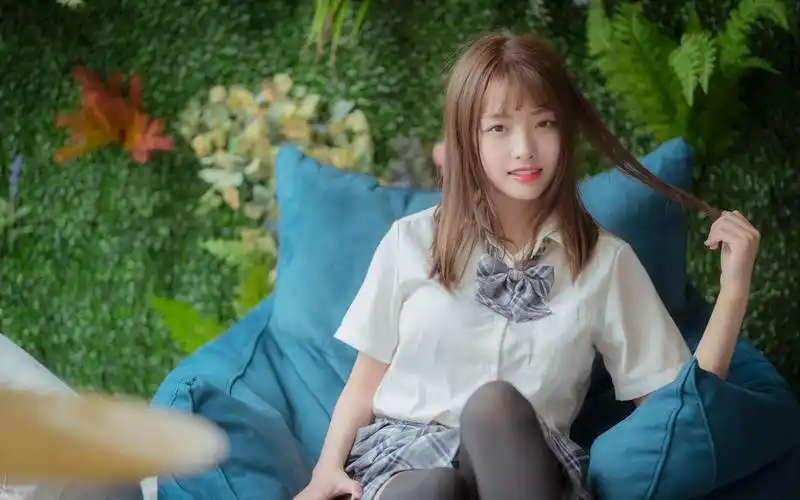 清纯jk制服美女图片壁纸17