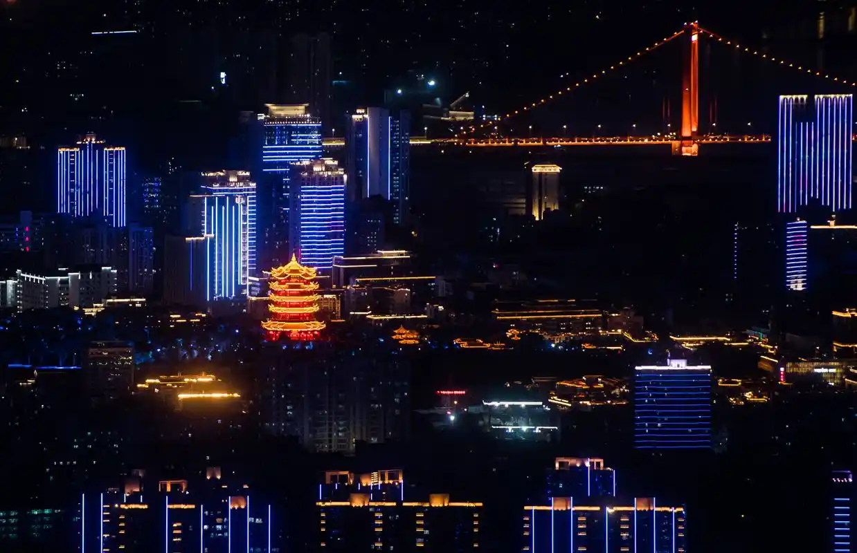 夜瞰江城_武汉
