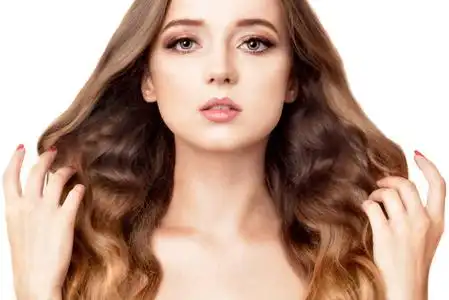 发亮的头发图片