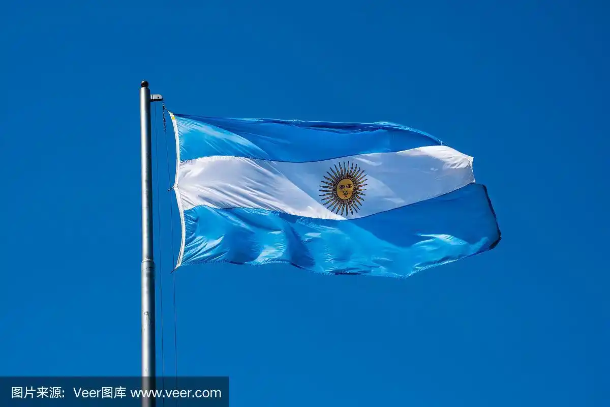 阿根廷的旗帜.