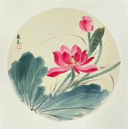 国画荷花