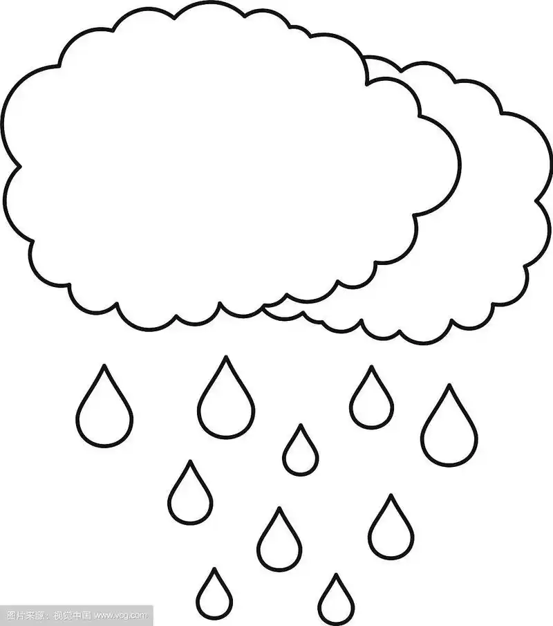 雨图标轮廓样式